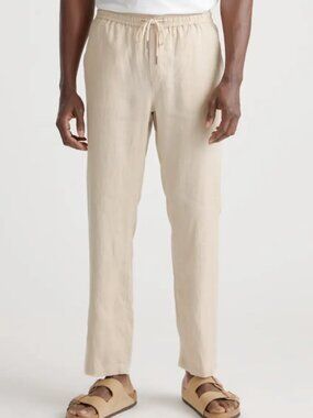 Quince 100% European Linen Drawstring Beach Pants XL